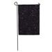 LADDKE Galaxy Dark Night Star Lights Starry Sky White Black Cosmos Garden Flag Decorative Flag House Banner 28x40 inch