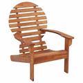 Dcenta Garden Adirondack Chair with Arms Acacia Wood Garden Chair for Balcony Patio Deck Backyard Poolside Indoor and Outdoor Furniture 27.2 x 37.8 x 35 Inches (L x W x H)