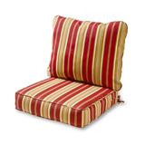 Greendale Home Fashions 2-Piece Roma Stripe Outdoor Deep Seat Cushion Set