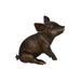 Pig â€“ Piglet Bronze Statue - Size: 14 L x 10 W x 12 H.