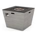 Noble House Langton 30 Square Fire Pit in Dark Gray and Black