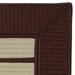14 x 18 Brown and White All Purpose Handcrafted Reversible Rectangular Outdoor Area Throw Rug