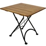 Sunnydaze European Chestnut Wood Folding Square Bistro Table - 32