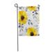 LADDKE Floral of Watercolor Flowers Romantic Yellow Roses Natural Garden Flag Decorative Flag House Banner 12x18 inch