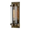 1 Light Medium Outdoor Wall Lantern In Traditional Style 4.5 Inches Wide By 14 Inches High-Burnished Bronze Finish-Incandescent Lamping Type Hinkley