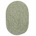 Colonial Mills Howell Indoor/Outdoor Braided Tweed Area Rug Green 2X11 10 Runner Runner Outdoor Indoor Oval