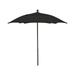 7.5 Hex Patio Umbrella 6 Rib Push Up Champagne Bronze with Black Spun Poly Canopy 7HPUCB-Black