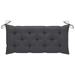 Anself Garden Bench Cushion Fabric Padded Bench Chair Seat Cushion Outdoor Bench Soft Pad Anthracite 47.2 x 19.7 x 2.8 Inches (L x W x T)