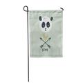 LADDKE Adorable Clip Cute Panda Bear Nursery Letters Baby Scandinavian Garden Flag Decorative Flag House Banner 28x40 inch