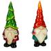 Evergreen 13 H Ceramic Gnome Garden Statuary 2 Assorted. 13 x 1.3 x 1.3 inches