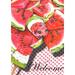 Toland Home Garden Welcome Watermelon Watermelon summer Flag Double Sided 28x40 Inch