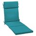 Arden Selections Outdoor Chaise Lounge Cushion 72 x 21 Lake Blue Leala