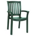 Siesta Sunshine Resin Dining Arm Chair Green Set of 2