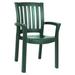 Siesta Sunshine Resin Dining Arm Chair Green Set of 2