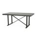 River Street Designs Middleton Outdoor Aluminum Dining Table Gray
