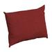 Arden Selections Outdoor Cushion Pillow Back 23 x 17 Water Repellent Fade Resistant 17 x 23 Ruby Red Leala