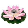 HOTBEST 1/2/3PCS LED Solar Powered Lotus Floating Fountain Pond Garden Pool Decorating Lamp