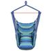 Polyester Hammock Chair with Collapsible with Pillows Blue