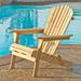 W Unlimited Oceanic Wooden Patio Adirondack Chair in Natural