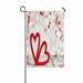 ABPHQTO Valentine Day Hearts On White Wooden Home Outdoor Garden Flag House Banner Size 12x18 Inch