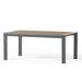 Trimble Outdoor Aluminum Coffee Table Gray and Brown