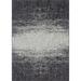 Unique Loom Ombre Indoor/Outdoor Modern Rug Charcoal Gray/Ivory 7 10 x 11 4 Rectangle Abstract Coastal Perfect For Patio Deck Garage Entryway