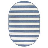 nuLOOM Haylie Chevron Striped Indoor/Outdoor Area Rug 5 x 8 Blue