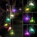 LNKOO Solar Hummingbird Wind Chime Color Changing Solar LED String Lights Outdoor Mobile Hanging Patio Light for Home Patio Garden Yad Porch Window