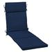 Arden Selections Outdoor Chaise Lounge Cushion 72 x 21 Sapphire Blue Leala