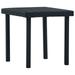 Festnight Patio Tea Table Black 15.7 x15.7 x15.7 Poly Rattan