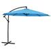 Sunnydaze 9.5 Offset Outdoor Patio Umbrella with Crank - Azure