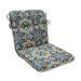 Pillow Perfect 619972 Outdoor & Indoor Lagoa Tile Flamingo Rounded Corners Chair Cushion Blue