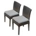 TK Classics Barbados Wicker Armless Patio Dining Chair