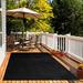 9 x12 Black Top Indoor/Outdoor Bargain-Turf Area Rugs. Great for Gazebos Decks Patios Balconies and Much More. Many Sizes and Colors to Choose From
