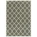 Milton Geometric Outdoor Area Rug Charcoal/ Ivory 3 x 5