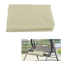 Brrnoo Outdoor/Patio Swing Chair Cushion Waterproof Cover 3 Seaters Garden Swing Dustproof Cover Replacement 59 x59 x4(Beige)