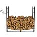 Zimtown 33 Firewood Holder Wrought Iron Wood Lumber Storage Holder for Fireplace Heavy Duty Log Storage Bin for Firepit Stove Accessories