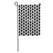 LADDKE Stripe Arrow Pattern Abstract Black Chevron Classic Elegant Fun Geometric Garden Flag Decorative Flag House Banner 28x40 inch