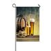ABPHQTO Old Barrels Glasses Tinted Yellow Blue Home Outdoor Garden Flag House Banner Size 12x18 Inch