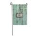 LADDKE Wood Welcome Sign Hanging by Rope on Antique Rustic Garden Flag Decorative Flag House Banner 28x40 inch