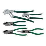 SK 17835 Plier Setâ€“ 5 Piece Joint Tongs Combination Adjustable Cutters. General Purpose Hand Tool