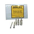 DRILAX Diamond Drill Bit Set 3/16 1/4 5/16 3/8 1/2 Inch Drilling Tile Glass Fish Tank Granite Ceramic Porcelain 5 Pieces Pack