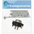 3387747 Dryer Heating Element & 3387134 Cycling Thermostat Replacement for Kenmore / Sears 11064954300 Dryer - Compatible with WP3387747 & WP3387134 Heater Element & Fixed Thermostat Kit