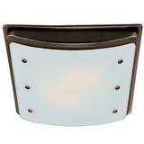 Hunter Fan Ellipse Bathroom Fan with Light and Nightlight Imperial Bronze Frame (90065)