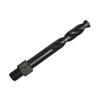 6 Pcs #30 Cobalt Black Oxide Long Threaded Shank Drill Bit Tsd30L Number Of Flutes: 2; Cutting Direction: Right Hand Overall Length: 2-1/8 Shank Size: 1/4 -28