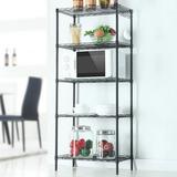 Wire Storage Shelves 21 x11 x 59 5 Tier Metal Garage Tower Racks and Shelving Kitchen Racks Storage Shelves for Garage Heavy Duty Storage Shelf Multipurpose Kitchen Storage Racks Shelves S10137