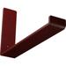 Ekena Millwork 2 W x 12 D x 7 H Steel Hanging Shelf Bracket Hammered Bright Red