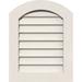 12 W x 32 H Half Peaked Top Left (17 W x 37 H Frame Size) 13/12 Pitch: Unfinished Non-Functional PVC Gable Vent w/ 1 x 4 Flat Trim Frame