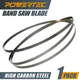 POWERTEC 1PK 70-1/2 Inch x 3/16 Inch x 10 TPI Bandsaw Blades for Woodworking Band Saw Blades for Sears Craftsman 21400 and Rikon 10-305 10-3061 10 Band Saw 13188