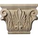 Ekena Millwork 11 W x 6 3/4 BW x 3 7/8 D x 8 7/8 H Large Chesterfield Capital (Fits Pilasters up to 6 1/4 W x 2 D) Alder